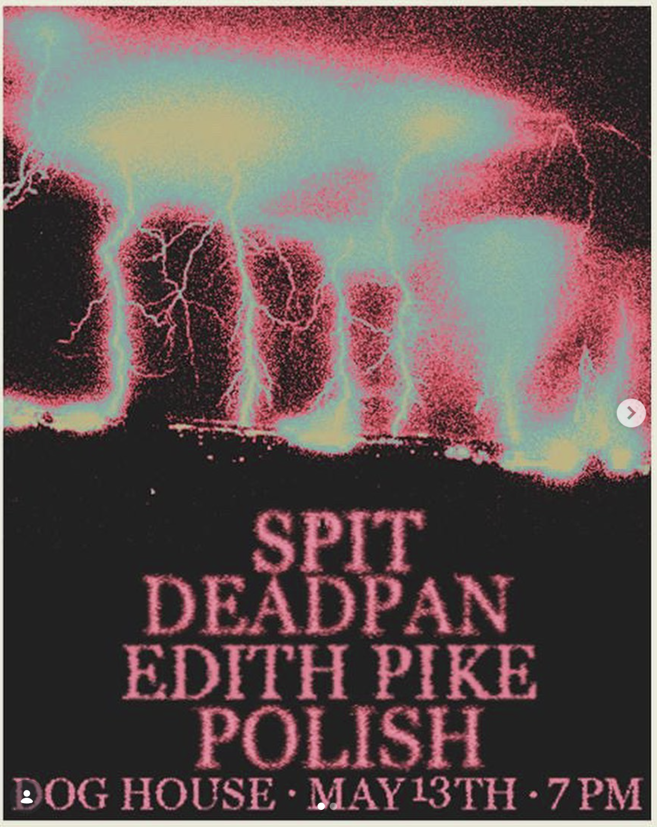 Supplied Deadpan gig flyer